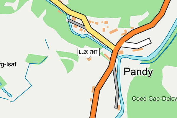 LL20 7NT map - OS OpenMap – Local (Ordnance Survey) LL20 7NT map - OS OpenMap – Local (Ordnance Survey)