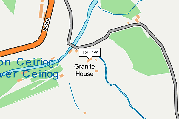 LL20 7PA map - OS OpenMap – Local (Ordnance Survey) LL20 7PA map - OS OpenMap – Local (Ordnance Survey)