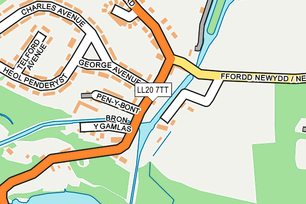 LL20 7TT map - OS OpenMap – Local (Ordnance Survey) LL20 7TT map - OS OpenMap – Local (Ordnance Survey)