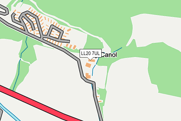 LL20 7UL map - OS OpenMap – Local (Ordnance Survey) LL20 7UL map - OS OpenMap – Local (Ordnance Survey)