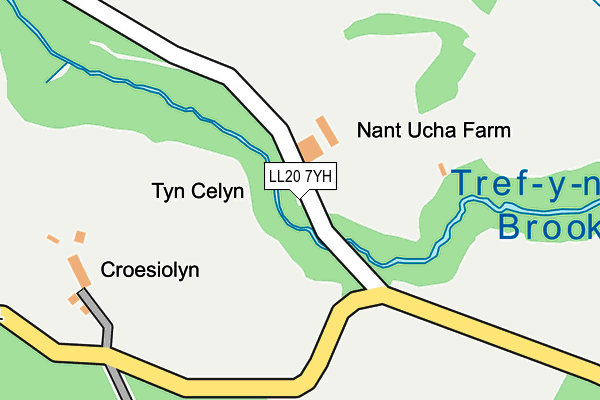 LL20 7YH map - OS OpenMap – Local (Ordnance Survey) LL20 7YH map - OS OpenMap – Local (Ordnance Survey)