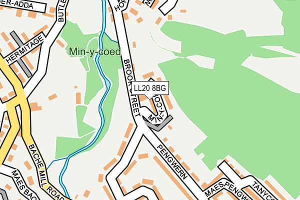 LL20 8BG map - OS OpenMap – Local (Ordnance Survey) LL20 8BG map - OS OpenMap – Local (Ordnance Survey)