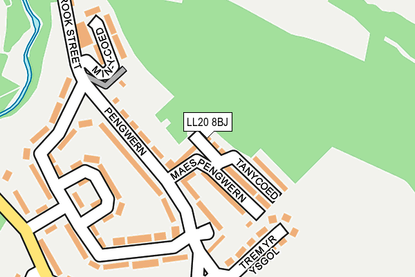 LL20 8BJ map - OS OpenMap – Local (Ordnance Survey) LL20 8BJ map - OS OpenMap – Local (Ordnance Survey)