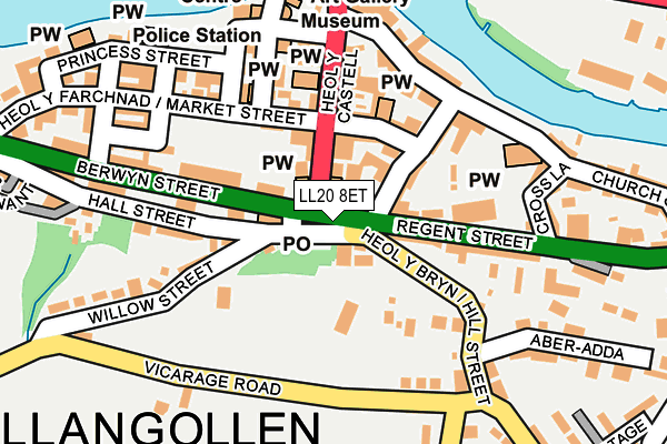 LL20 8ET map - OS OpenMap – Local (Ordnance Survey) LL20 8ET map - OS OpenMap – Local (Ordnance Survey)
