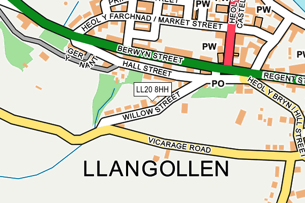 LL20 8HH map - OS OpenMap – Local (Ordnance Survey) LL20 8HH map - OS OpenMap – Local (Ordnance Survey)