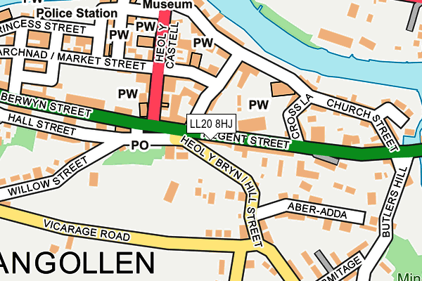 LL20 8HJ map - OS OpenMap – Local (Ordnance Survey) LL20 8HJ map - OS OpenMap – Local (Ordnance Survey)