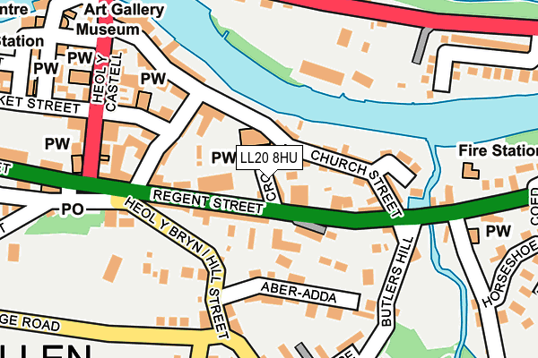LL20 8HU map - OS OpenMap – Local (Ordnance Survey) LL20 8HU map - OS OpenMap – Local (Ordnance Survey)