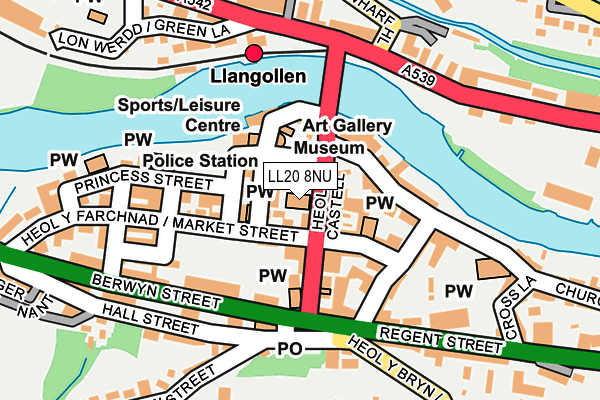 LL20 8NU map - OS OpenMap – Local (Ordnance Survey) LL20 8NU map - OS OpenMap – Local (Ordnance Survey)
