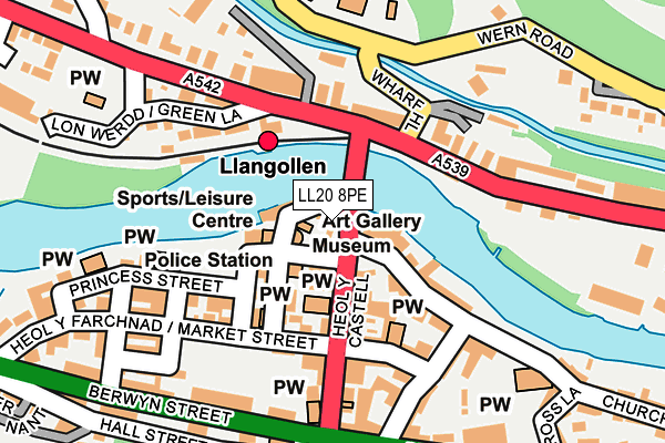 LL20 8PE map - OS OpenMap – Local (Ordnance Survey) LL20 8PE map - OS OpenMap – Local (Ordnance Survey)