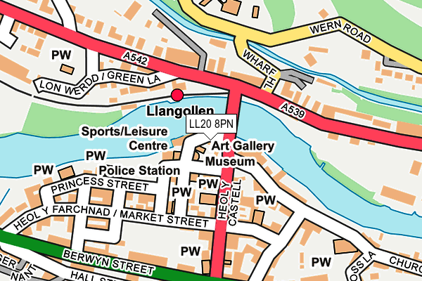 LL20 8PN map - OS OpenMap – Local (Ordnance Survey) LL20 8PN map - OS OpenMap – Local (Ordnance Survey)