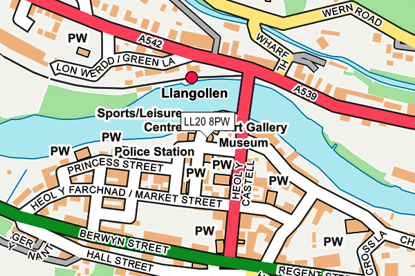 LL20 8PW map - OS OpenMap – Local (Ordnance Survey) LL20 8PW map - OS OpenMap – Local (Ordnance Survey)