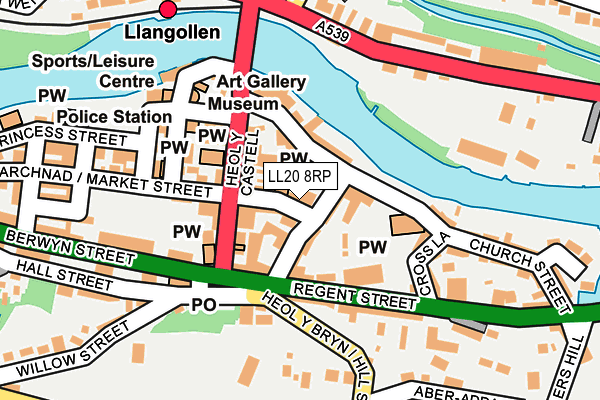 LL20 8RP map - OS OpenMap – Local (Ordnance Survey) LL20 8RP map - OS OpenMap – Local (Ordnance Survey)