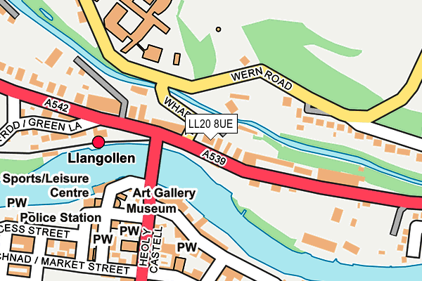 LL20 8UE map - OS OpenMap – Local (Ordnance Survey) LL20 8UE map - OS OpenMap – Local (Ordnance Survey)