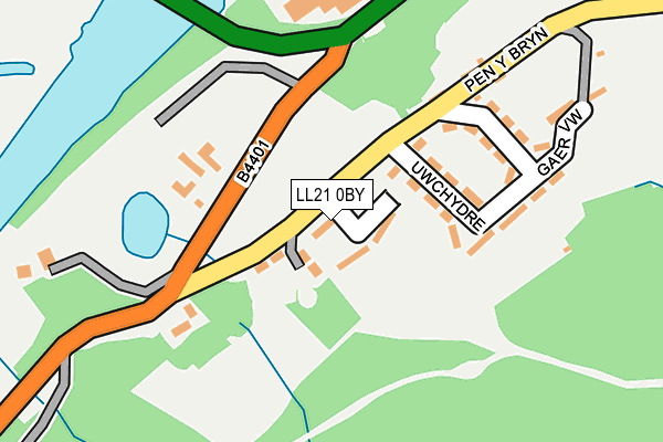 LL21 0BY map - OS OpenMap – Local (Ordnance Survey) LL21 0BY map - OS OpenMap – Local (Ordnance Survey)