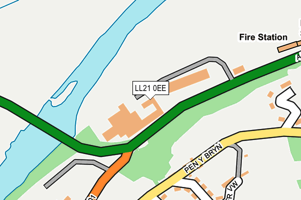LL21 0EE map - OS OpenMap – Local (Ordnance Survey) LL21 0EE map - OS OpenMap – Local (Ordnance Survey)