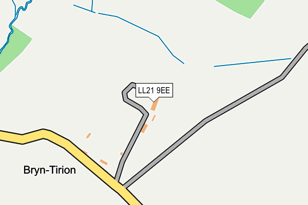 LL21 9EE map - OS OpenMap – Local (Ordnance Survey) LL21 9EE map - OS OpenMap – Local (Ordnance Survey)