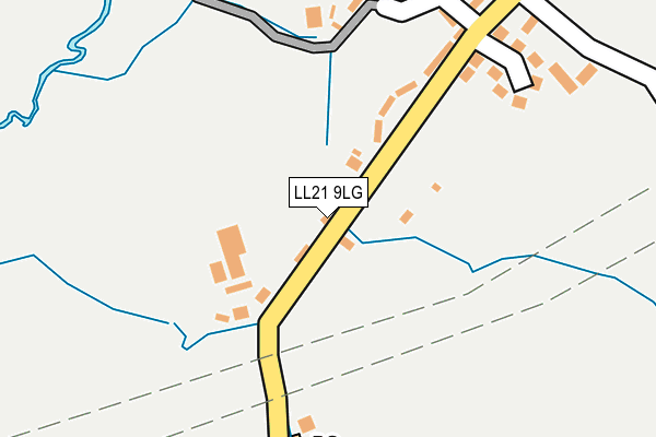 LL21 9LG map - OS OpenMap – Local (Ordnance Survey) LL21 9LG map - OS OpenMap – Local (Ordnance Survey)