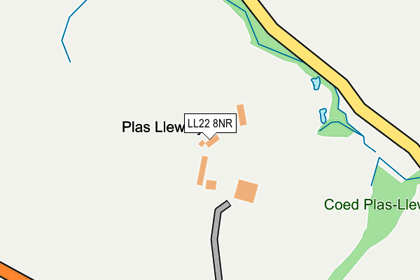 LL22 8NR map - OS OpenMap – Local (Ordnance Survey) LL22 8NR map - OS OpenMap – Local (Ordnance Survey)