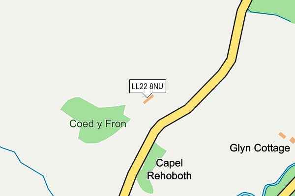 LL22 8NU map - OS OpenMap – Local (Ordnance Survey) LL22 8NU map - OS OpenMap – Local (Ordnance Survey)