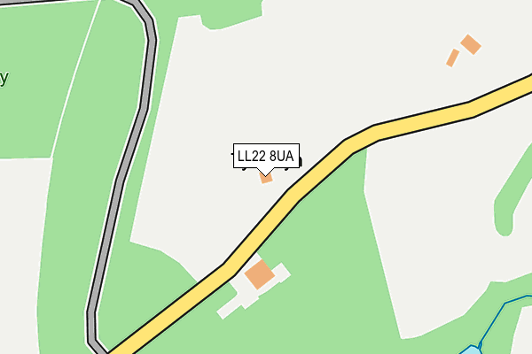 LL22 8UA map - OS OpenMap – Local (Ordnance Survey) LL22 8UA map - OS OpenMap – Local (Ordnance Survey)