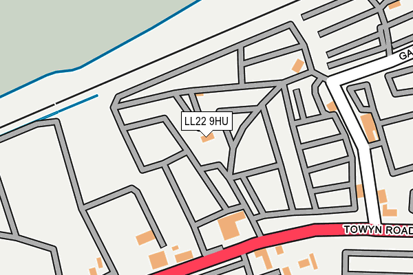 LL22 9HU map - OS OpenMap – Local (Ordnance Survey) LL22 9HU map - OS OpenMap – Local (Ordnance Survey)