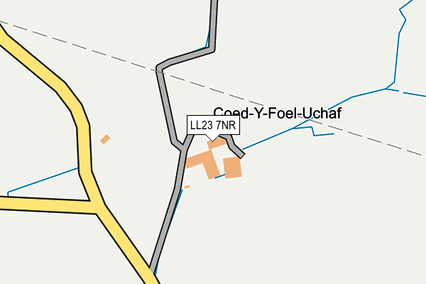LL23 7NR map - OS OpenMap – Local (Ordnance Survey) LL23 7NR map - OS OpenMap – Local (Ordnance Survey)
