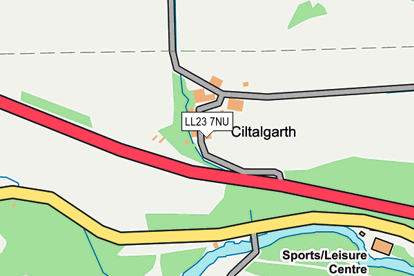 LL23 7NU map - OS OpenMap – Local (Ordnance Survey) LL23 7NU map - OS OpenMap – Local (Ordnance Survey)
