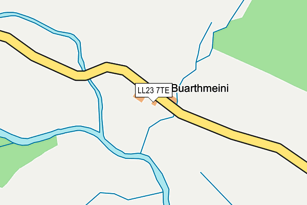 LL23 7TE map - OS OpenMap – Local (Ordnance Survey) LL23 7TE map - OS OpenMap – Local (Ordnance Survey)