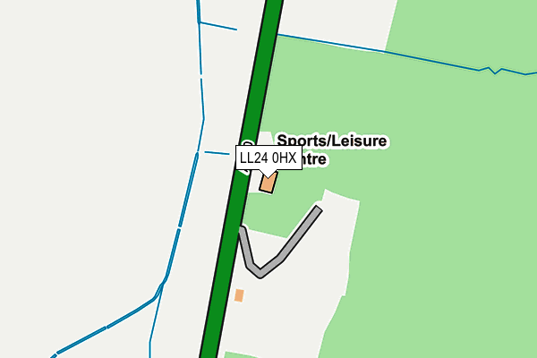 LL24 0HX map - OS OpenMap – Local (Ordnance Survey) LL24 0HX map - OS OpenMap – Local (Ordnance Survey)