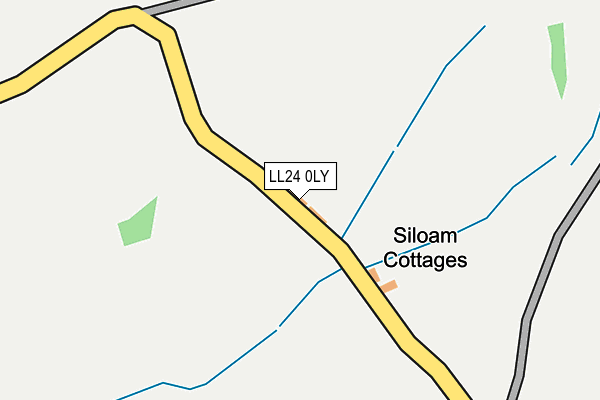 LL24 0LY map - OS OpenMap – Local (Ordnance Survey) LL24 0LY map - OS OpenMap – Local (Ordnance Survey)