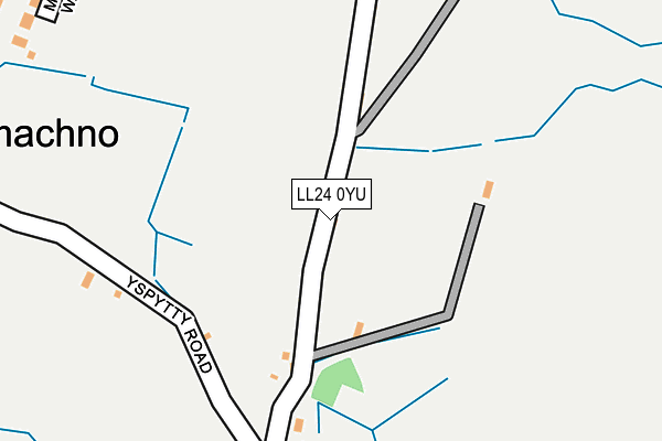 LL24 0YU map - OS OpenMap – Local (Ordnance Survey) LL24 0YU map - OS OpenMap – Local (Ordnance Survey)