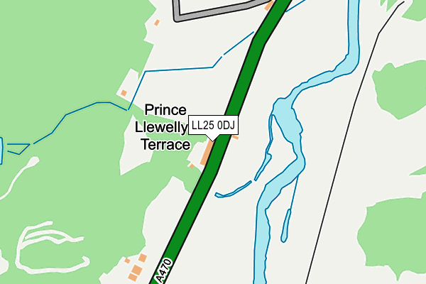 LL25 0DJ map - OS OpenMap – Local (Ordnance Survey) LL25 0DJ map - OS OpenMap – Local (Ordnance Survey)