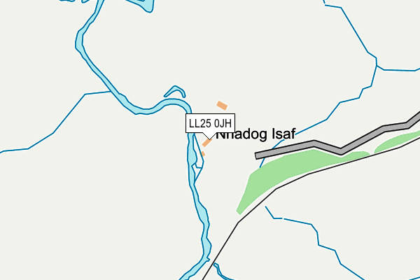 LL25 0JH map - OS OpenMap – Local (Ordnance Survey) LL25 0JH map - OS OpenMap – Local (Ordnance Survey)