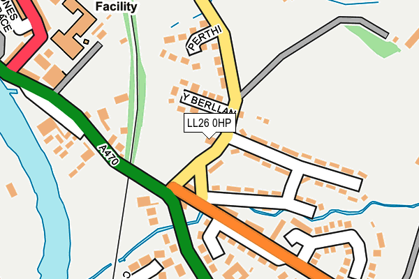 LL26 0HP map - OS OpenMap – Local (Ordnance Survey)