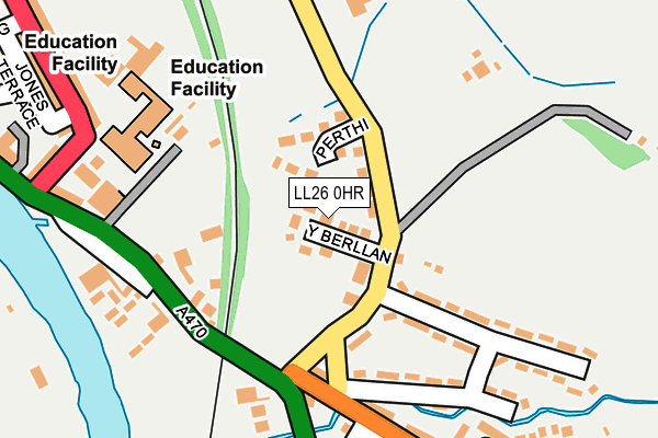 LL26 0HR map - OS OpenMap – Local (Ordnance Survey) LL26 0HR map - OS OpenMap – Local (Ordnance Survey)