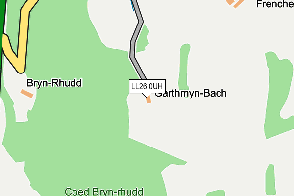 LL26 0UH map - OS OpenMap – Local (Ordnance Survey) LL26 0UH map - OS OpenMap – Local (Ordnance Survey)