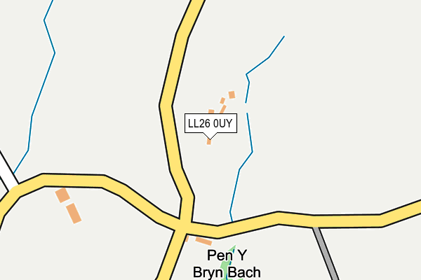 LL26 0UY map - OS OpenMap – Local (Ordnance Survey) LL26 0UY map - OS OpenMap – Local (Ordnance Survey)