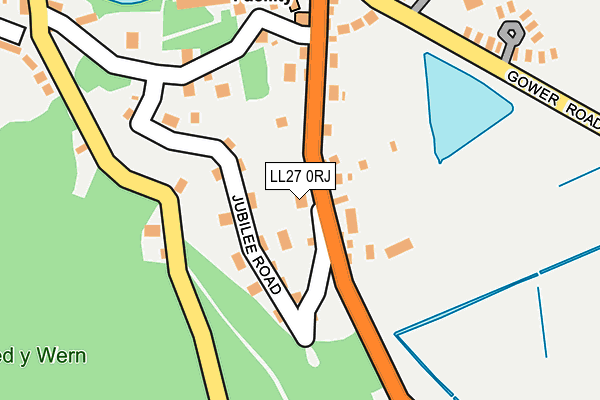 LL27 0RJ map - OS OpenMap – Local (Ordnance Survey) LL27 0RJ map - OS OpenMap – Local (Ordnance Survey)