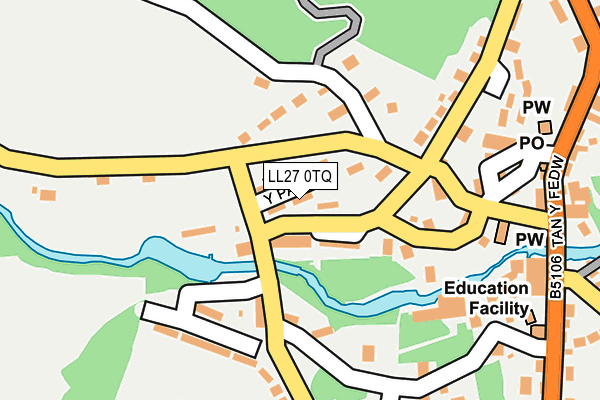 LL27 0TQ map - OS OpenMap – Local (Ordnance Survey) LL27 0TQ map - OS OpenMap – Local (Ordnance Survey)