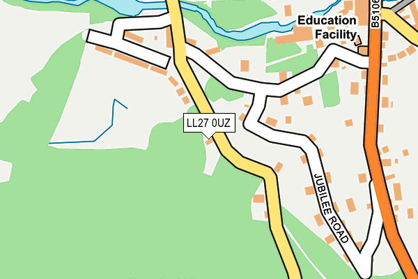 LL27 0UZ map - OS OpenMap – Local (Ordnance Survey) LL27 0UZ map - OS OpenMap – Local (Ordnance Survey)