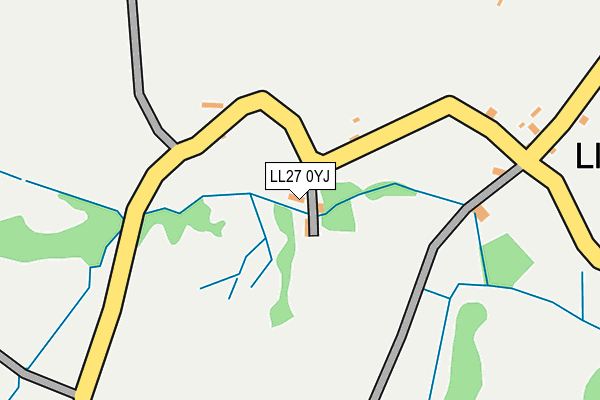 LL27 0YJ map - OS OpenMap – Local (Ordnance Survey) LL27 0YJ map - OS OpenMap – Local (Ordnance Survey)