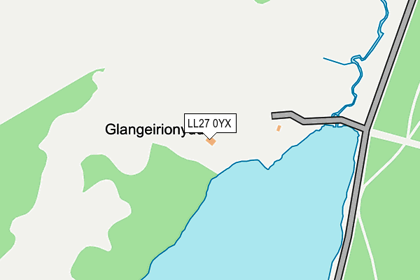 LL27 0YX map - OS OpenMap – Local (Ordnance Survey) LL27 0YX map - OS OpenMap – Local (Ordnance Survey)