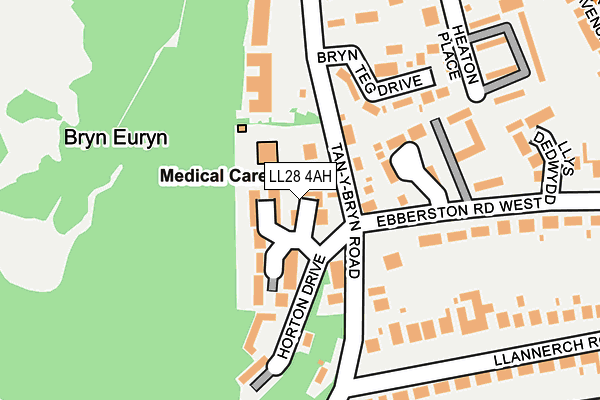LL28 4AH map - OS OpenMap – Local (Ordnance Survey) LL28 4AH map - OS OpenMap – Local (Ordnance Survey)