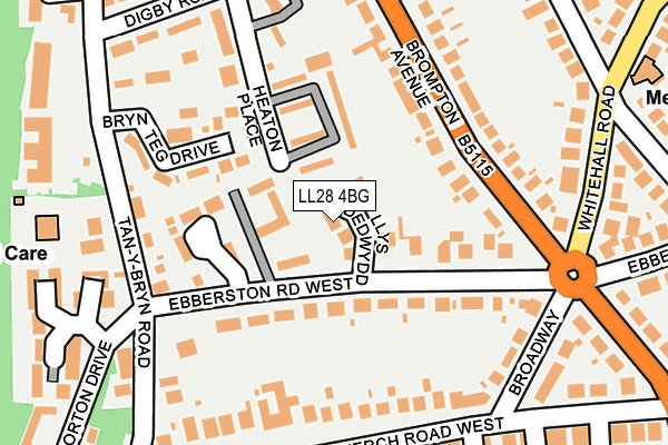 LL28 4BG map - OS OpenMap – Local (Ordnance Survey) LL28 4BG map - OS OpenMap – Local (Ordnance Survey)