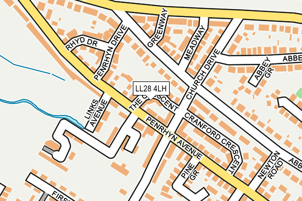 LL28 4LH map - OS OpenMap – Local (Ordnance Survey) LL28 4LH map - OS OpenMap – Local (Ordnance Survey)