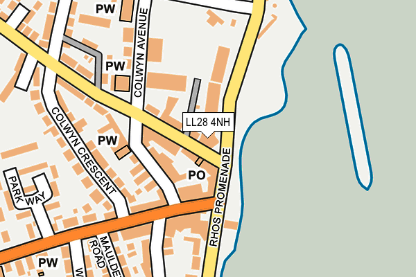 LL28 4NH map - OS OpenMap – Local (Ordnance Survey) LL28 4NH map - OS OpenMap – Local (Ordnance Survey)