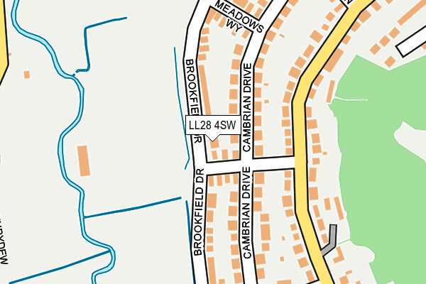 LL28 4SW map - OS OpenMap – Local (Ordnance Survey) LL28 4SW map - OS OpenMap – Local (Ordnance Survey)