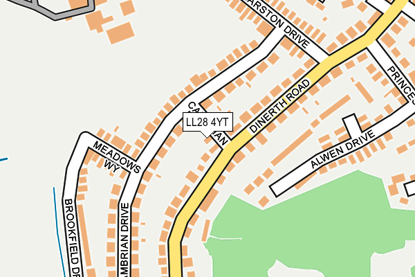 LL28 4YT map - OS OpenMap – Local (Ordnance Survey) LL28 4YT map - OS OpenMap – Local (Ordnance Survey)