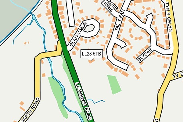 LL28 5TB map - OS OpenMap – Local (Ordnance Survey) LL28 5TB map - OS OpenMap – Local (Ordnance Survey)