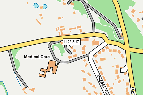 LL28 5UZ map - OS OpenMap – Local (Ordnance Survey) LL28 5UZ map - OS OpenMap – Local (Ordnance Survey)